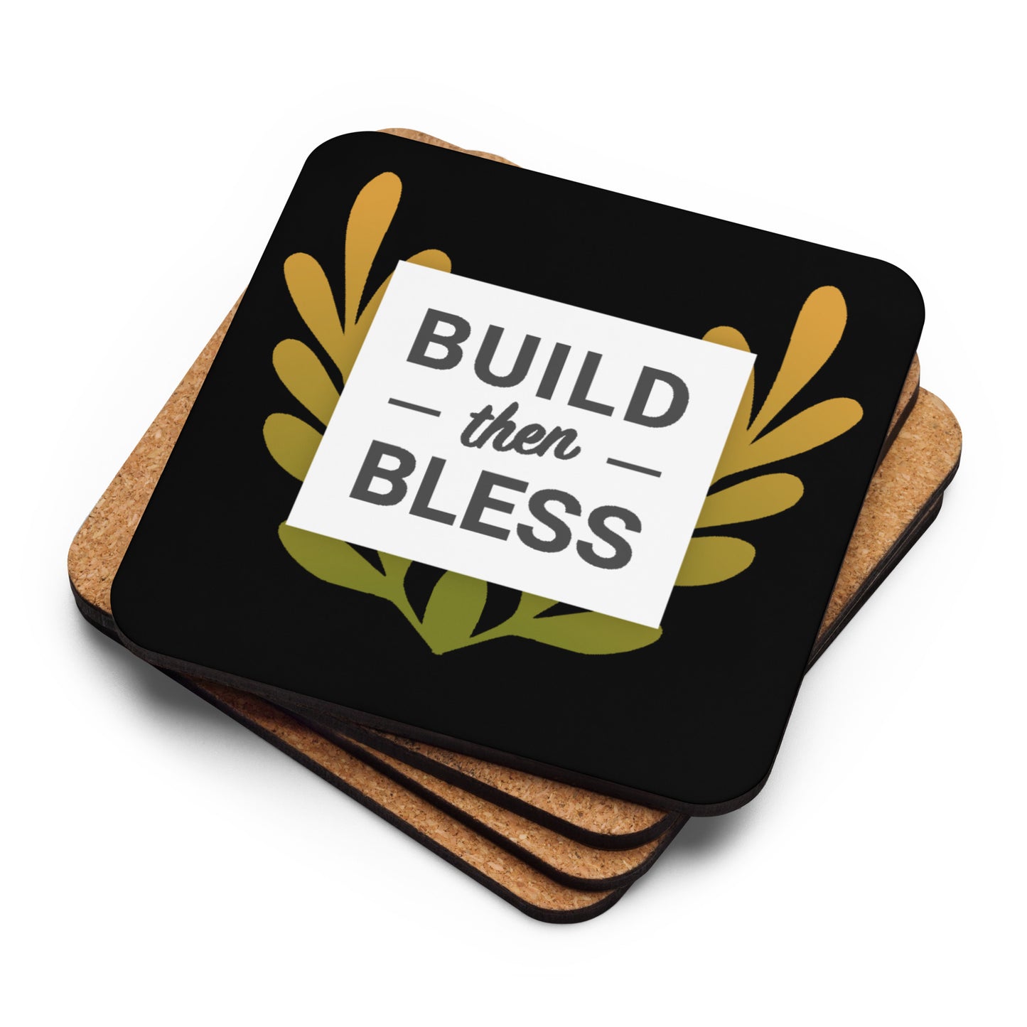 BTB Leafs - Cork-back coaster