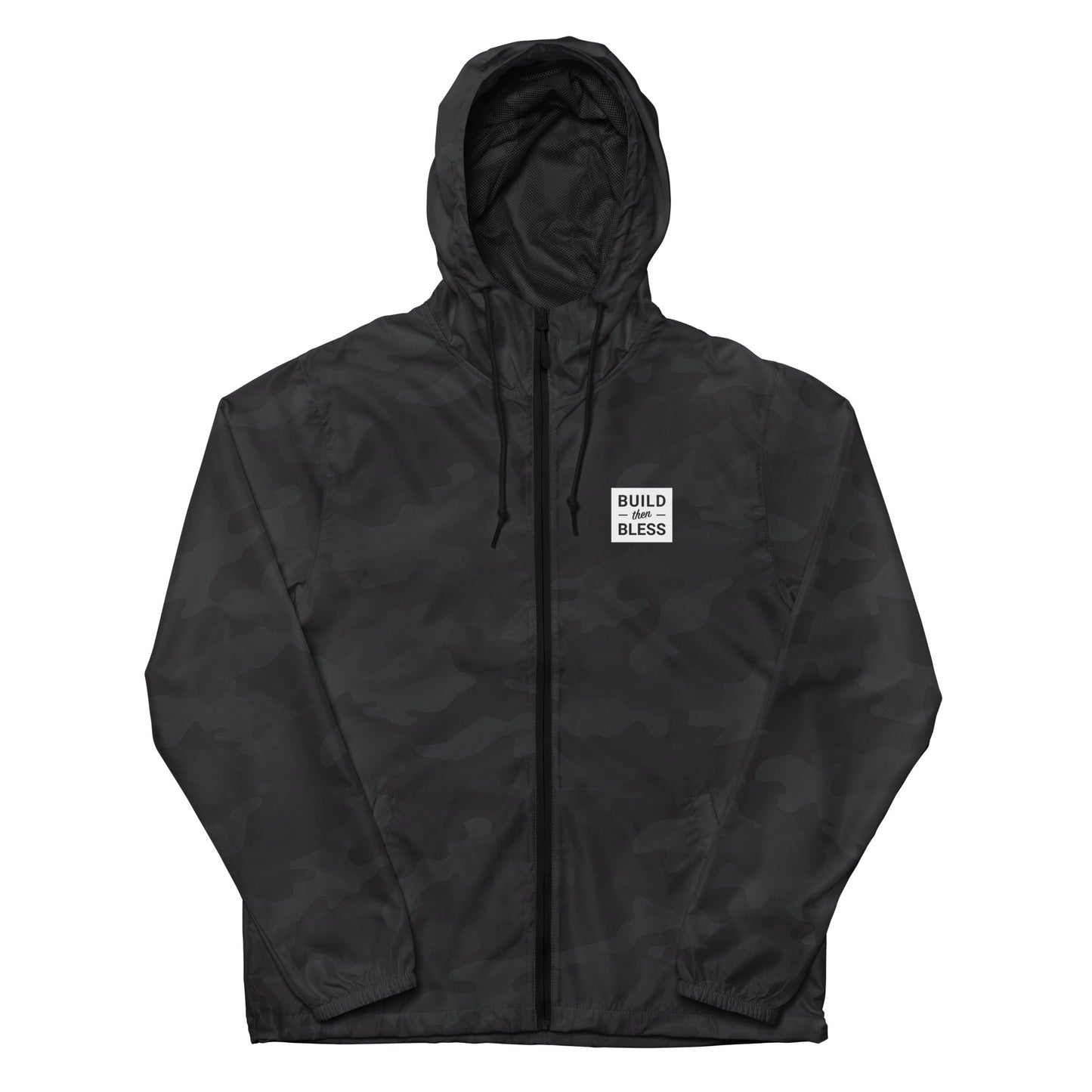 BTB Solid White - Unisex Lightweight Zip Up Windbreaker