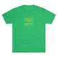BTB Yellow Lined - Unisex Tri-Blend Crew Tee