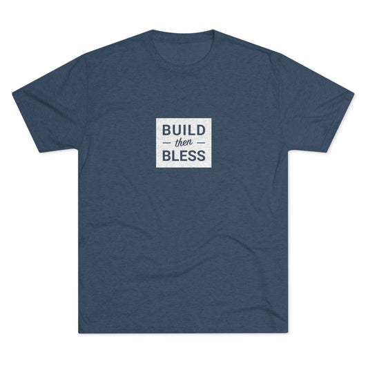 BTB White Solid - Unisex Tri-Blend Crew Tee