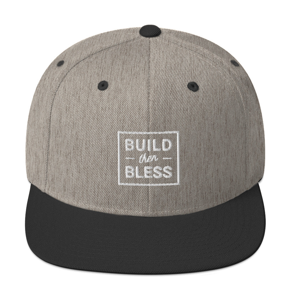 BTB Lined White - Snapback Hat