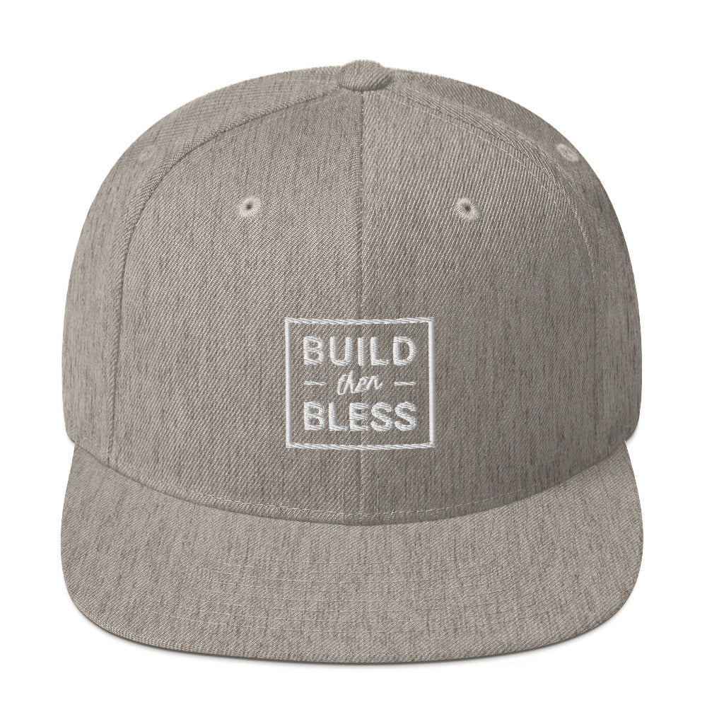 BTB Lined White - Snapback Hat