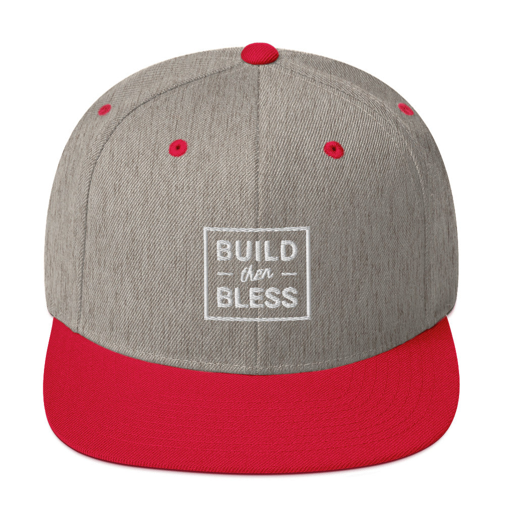 BTB Lined White - Snapback Hat