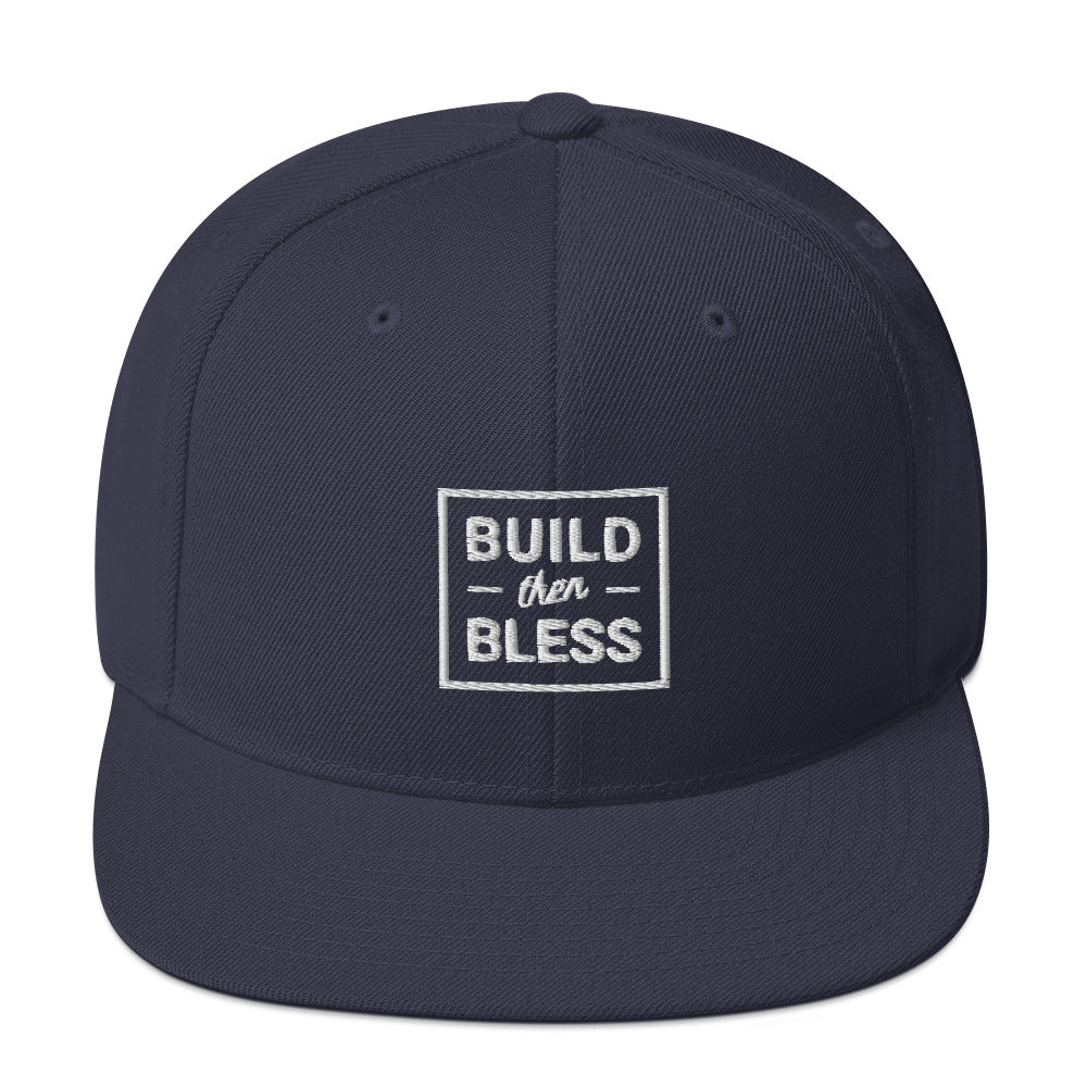 BTB Lined White - Snapback Hat