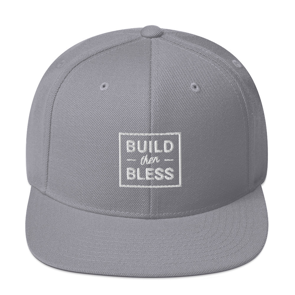 BTB Lined White - Snapback Hat